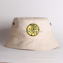 Fashion 100% Cotton White Embroidery Baby Bucket Hats